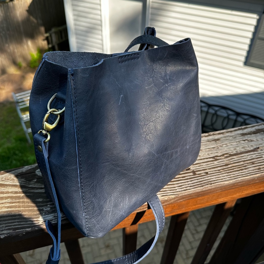 Beautiful Midnight blue Portland leather butterfly